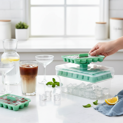 64-Cube Double Layer Ice Mold